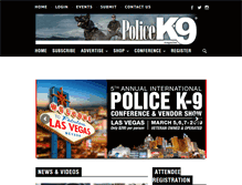 Tablet Screenshot of policek9magazine.com